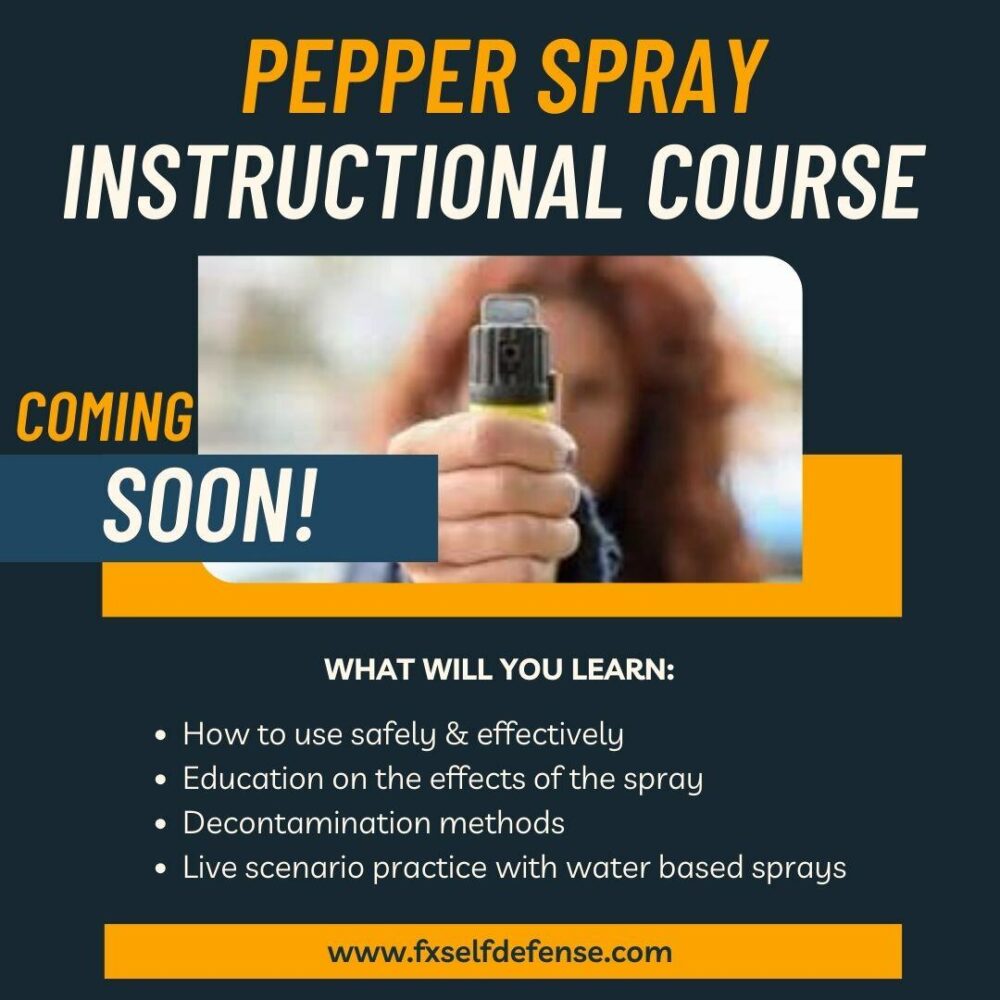 FX Self Defense Sabre Pepper Spray Personal Safety Instructional Course